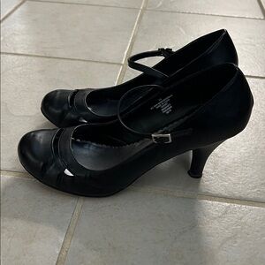 Xhilaration Black Women's Heels with Strap